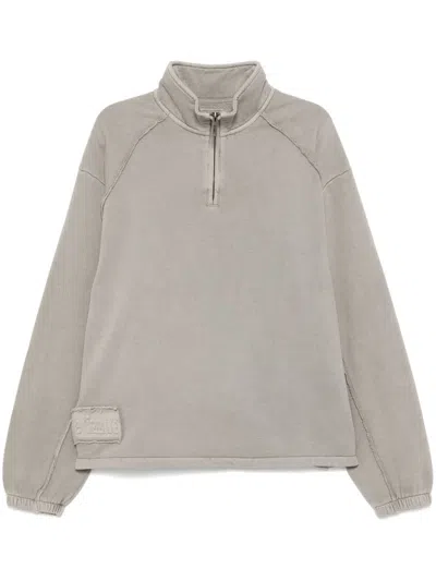 Izzue Half Zip Sweatshirt In Grey
