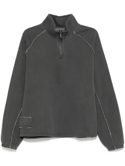 Izzue Half Zip Sweatshirt In Grey