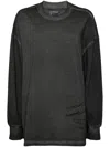 Izzue Handwriting Long-sleeved T-shirt In Grey