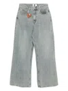 Izzue Heart Charm Jeans In Blue