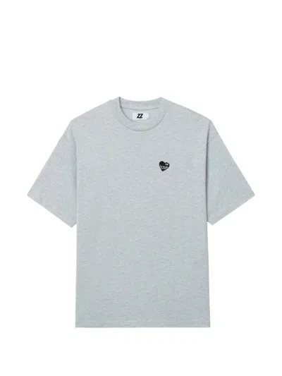 Izzue Heart T-shirt In Gray