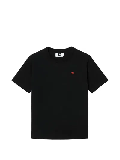 Izzue Heart-motif T-shirt In Black