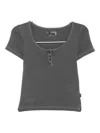 Izzue Henley Top In Gray