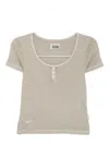 Izzue Henley Top In Green