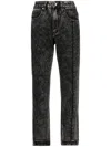 Izzue High-rise Straight-leg Jeans In Black