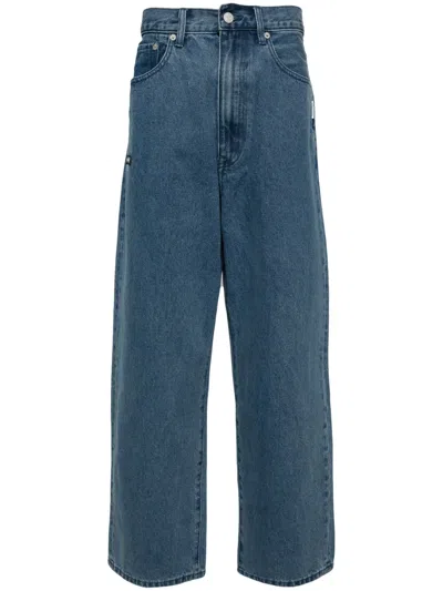 Izzue High-rise Straight-leg Jeans In Blx