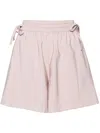 Izzue High-rise Wide Leg Shorts In 粉色