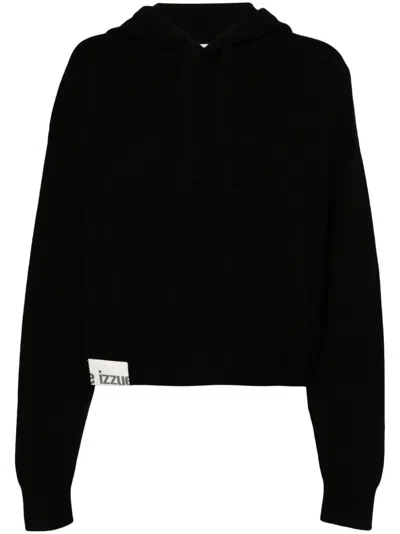 Izzue Hooded Jumper In Black