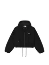 Izzue Hooded Logo-print Oversized Jacket In Multi