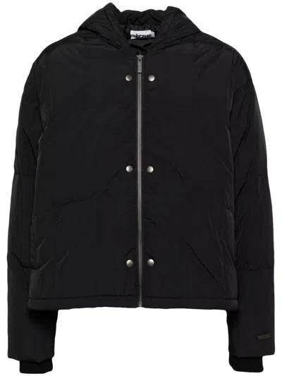 Izzue Hooded Padded Jacket In Black