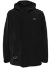 Izzue Hooded Windbreaker In Black