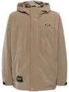 Izzue Hooded Windbreaker In Brown