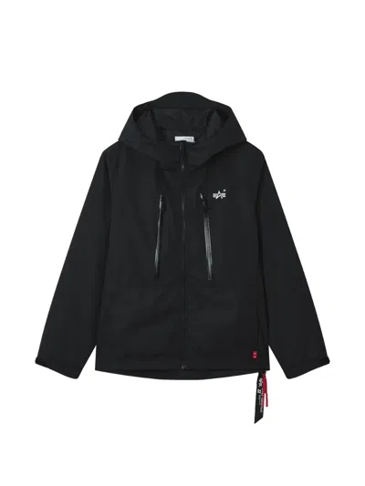 Izzue Hooded Zip Jacket In Black