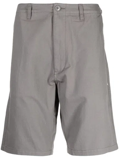 Izzue Knee-length Cotton Bermuda Shorts In Grau