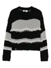 Izzue Knitted Top In Black