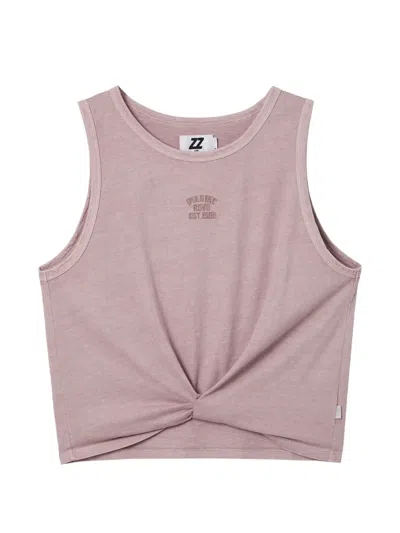 Izzue Knot Tank Top In Pink