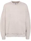Izzue Taupe Layered Sweater In Neutrals