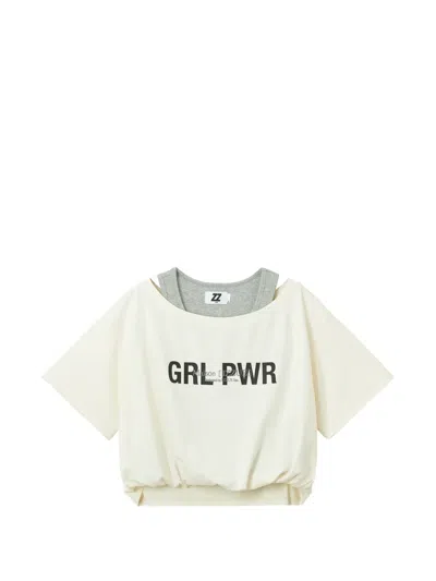 Izzue Layered Top In Neutral