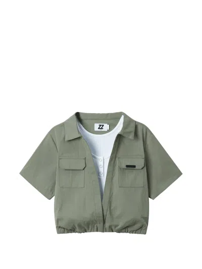 Izzue Layered-design Shirt In Green
