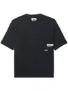 Izzue Logo-appliqué Cotton T-shirt In Gray