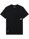 Izzue Logo-appliqué Cotton T-shirt In Schwarz
