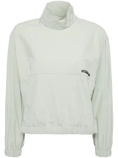 Izzue Logo-tab High-neck Top In Green