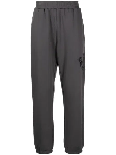 Izzue Logo-appliqué Jersey Track Pants In Grey