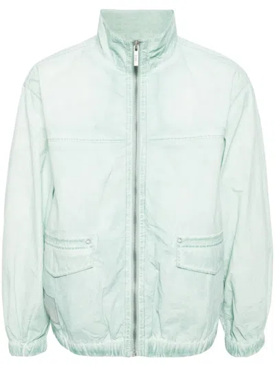 Izzue Logo-appliqué Shell Jacket In Green