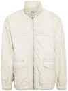 Izzue Logo-appliqué Shell Jacket In Grey