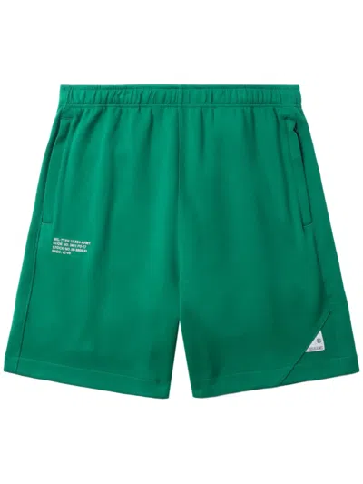 Izzue Logo-appliqué Track Shorts In 绿色
