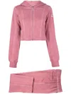 Izzue Logo-appliqué Tracksuit In Red