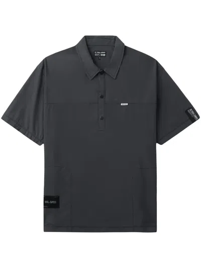 Izzue Logo-appliquéd Polo Shirt In Grey