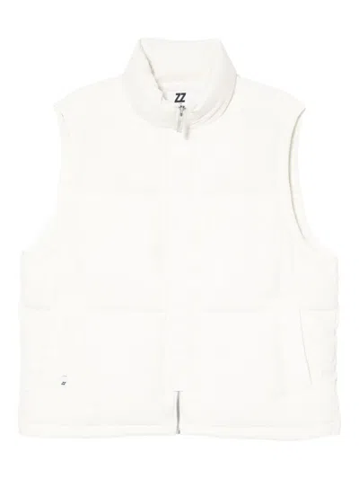 Izzue Logo-embossed Gilet In White