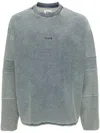 IZZUE LOGO-EMBROIDERED CREW-NECK SWEATSHIRT