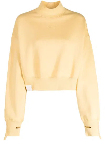 Izzue Sweatshirt Mit Logo-stickerei In Yellow