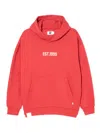 Izzue Logo-embroidered Hoodie In Red