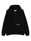 Izzue Logo-embroidered Hoodie In Black