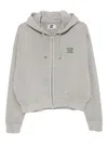 Izzue Logo-embroidered Hoodie In Gray