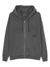 Izzue Logo-embroidered Hoodie In Gray