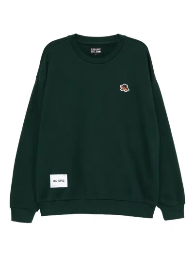 Izzue Logo-embroidered Hoodie In Green