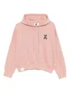 Izzue Logo-embroidered Hoodie In Pink