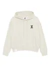 Izzue Logo-embroidered Hoodie In White
