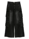 Izzue Logo-embroidered Jeans In Black