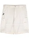Izzue Logo-embroidered Panelled Cargo Shorts In Neutrals