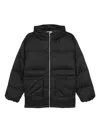 Izzue Logo-embroidered Puffer Jacket In Black