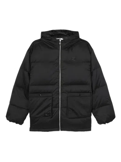 Izzue Logo-embroidered Puffer Jacket In Black