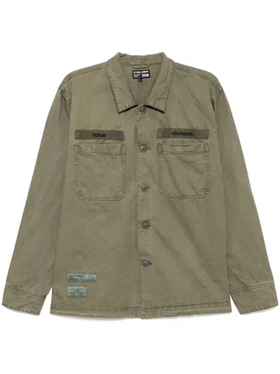 Izzue Logo-embroidered Shirt In Green