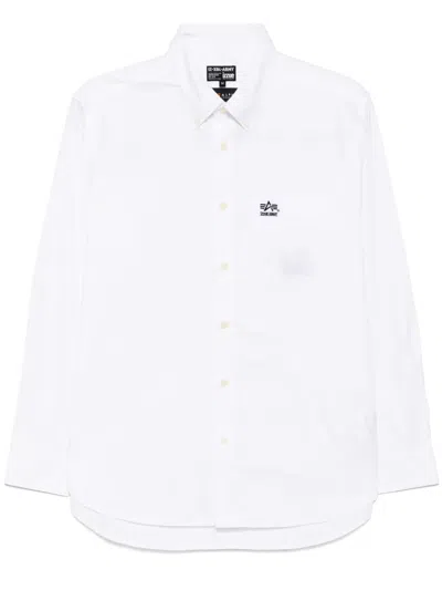 Izzue Logo-embroidered Shirt In White