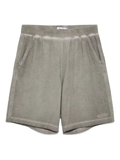 Izzue Logo-embroidered Shorts In Gray