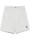 Izzue Logo-embroidered Shorts In Grey